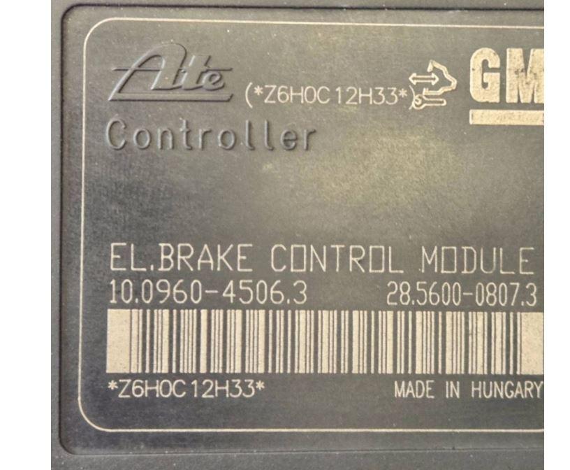 Chevrolet Cruze sedan 2.0 VCDI diesel MT 110 kW 2009  Pumpa ABS 10020603954 ; 10096045063