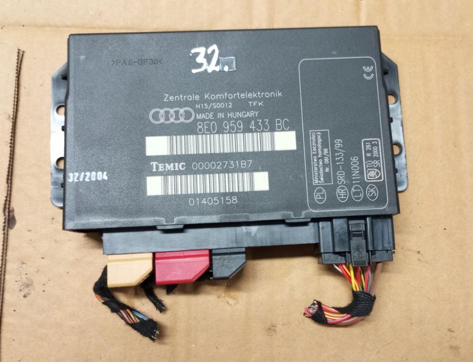 Audi A4 B6 2000-2004 sedan 1.9 TDI diesel MT 96 kW 2001  Modul komfortu 8E0959433BC