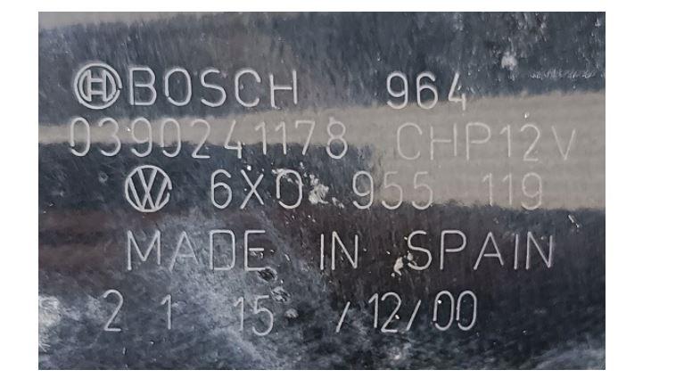 Volkswagen Polo III 6N 1994-2001 hatchback 1.4 16v petrol MT 55 kW 2000  Mechanizmus stieračov predný 6X0955119