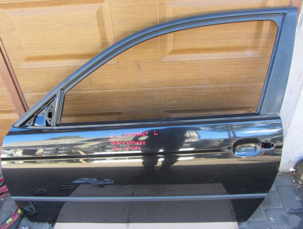 BMW 3 E46 1998-2007 coupe/compact 1.9 petrol MT 87 kW 2000  Dvere predné ľavé BLACKSAPHIRE