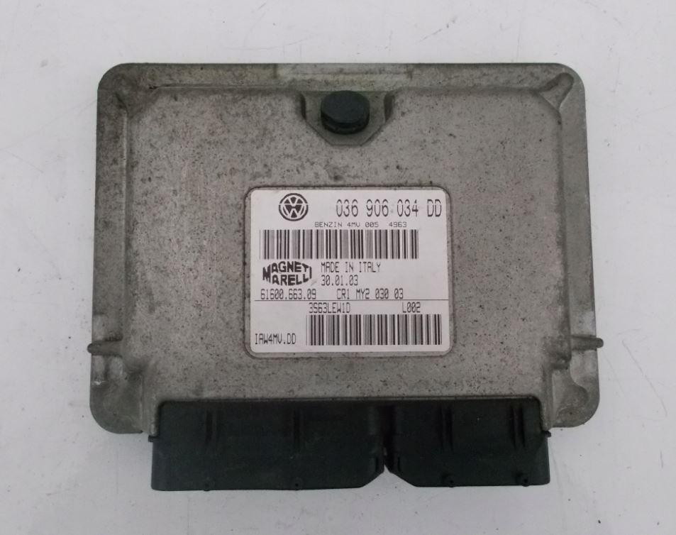 Volkswagen Polo III 6N 1994-2001 sedan 1.4 petrol MT 44 kW 1998  Riadiaca jednotka motora 036906034DD