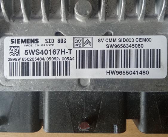 Peugeot 407 sedan 2.0 HDI diesel Riadiaca jednotka motora 9658345080 9655041480