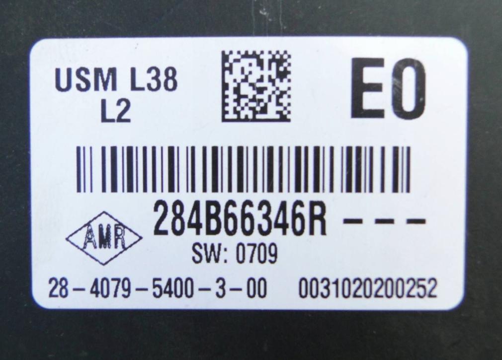 Renault Fluence sedan 1.5 DCI diesel MT 78 kW 2010  Poistková skrinka 284B66346R