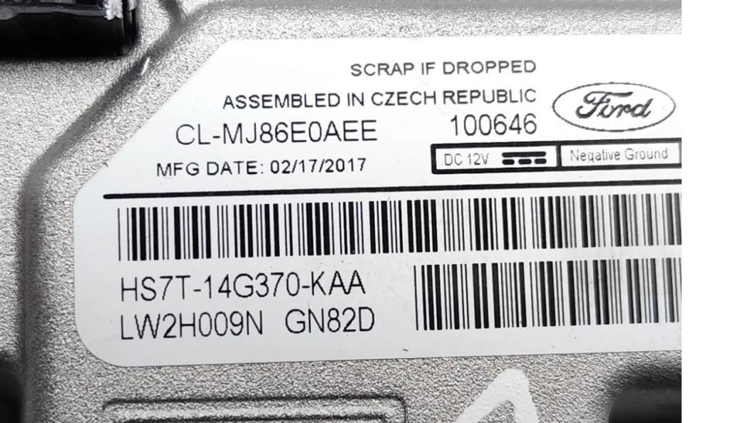 Ford Mondeo Mk5 2014-2022 hatchback 2.0 TDCI diesel MT 110.3 kW 2016  Riadiaca jednotka GPS  HS7T-14G370-KAA