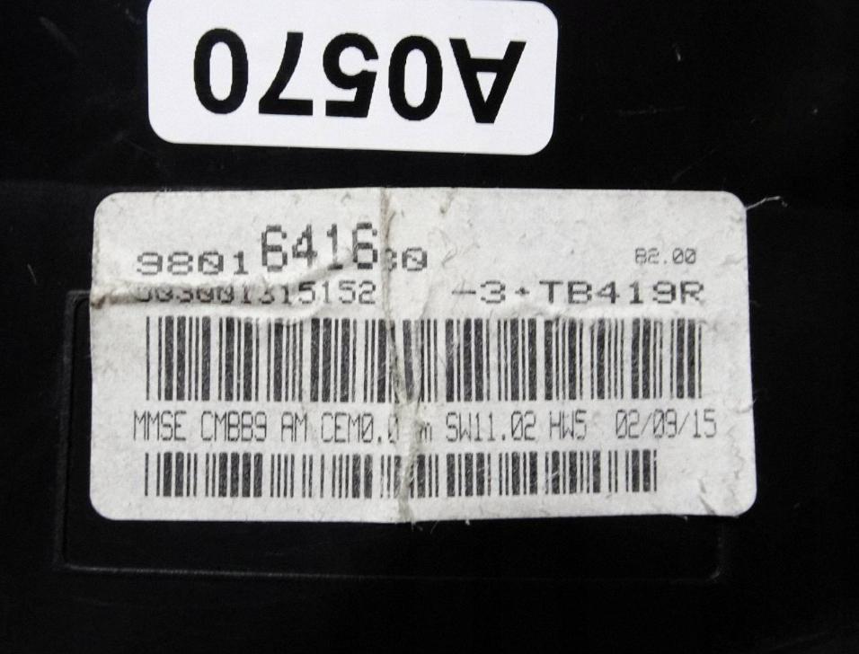 Citroen Berlingo II 2008-2018 hatchback 1.6 HDI diesel Prístrojová doska 9801641680