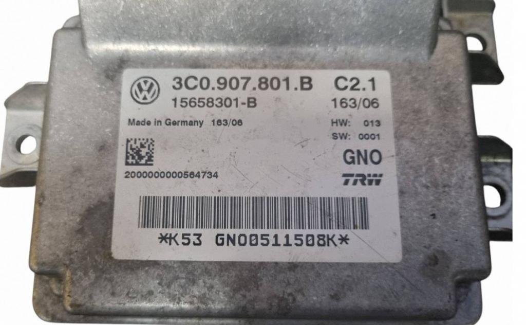 Volkswagen Passat B6 2005-2010 sedan 2.0 TDI diesel MT 103 kW 2007  Modul ručnej (parkovacej) brzdy 3C0907801B