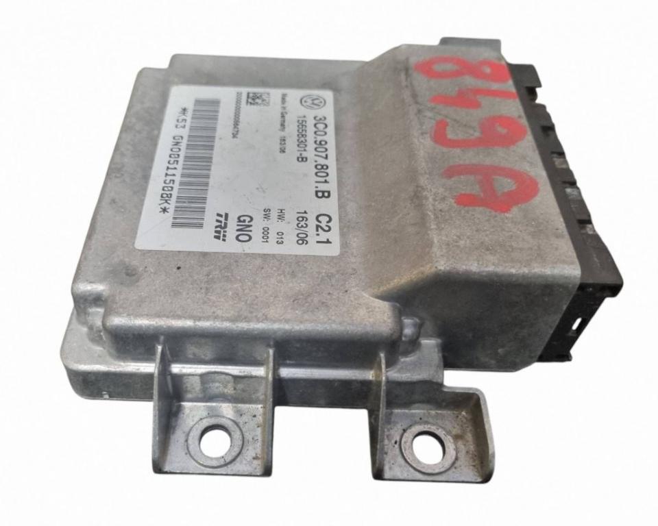 Volkswagen Passat B6 2005-2010 sedan 2.0 TDI diesel MT 103 kW 2007  Modul ručnej (parkovacej) brzdy 3C0907801B