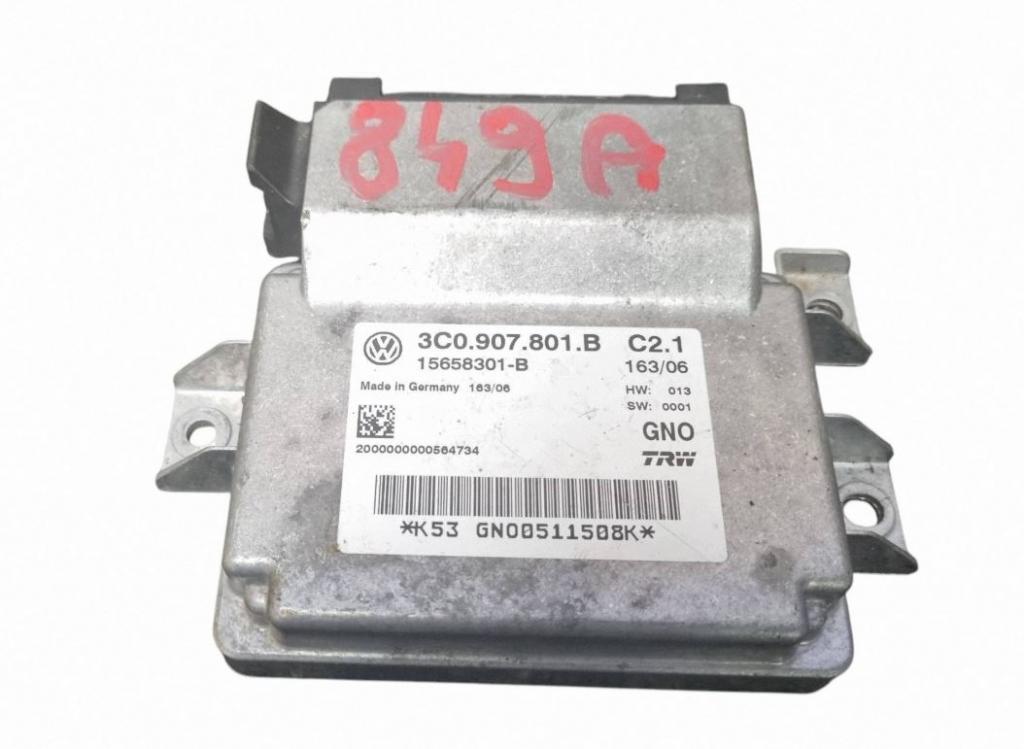Volkswagen Passat B6 2005-2010 sedan 2.0 TDI diesel MT 103 kW 2007  Modul ručnej (parkovacej) brzdy 3C0907801B