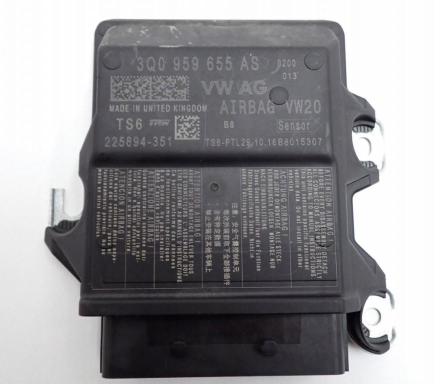 Skoda Octavia III 2013- hatchback 1.6 TDI diesel AT 77 kW 2014  Riadiaca jednotka airbagu 3Q0959655AS