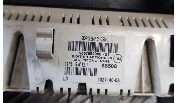 Peugeot 307 combi 1.6 HDI diesel MT 80 kW 2007  Displej 9657882980