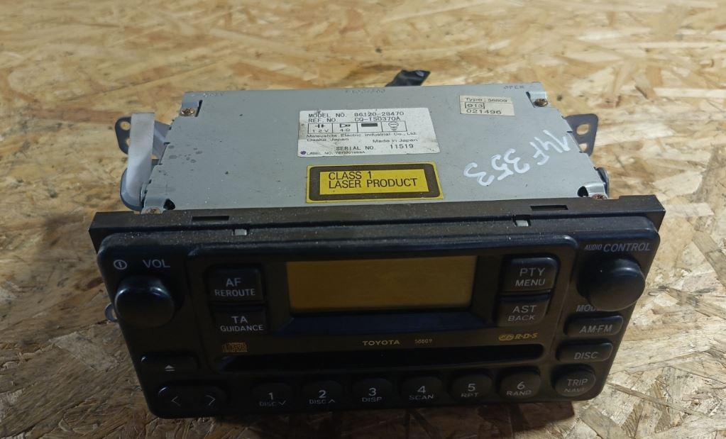 TOYOTA PREVIA II  2000 - 2006 2.0 D-4D 85 kW 116 KM  DIESEL  Rádio 8612028470
