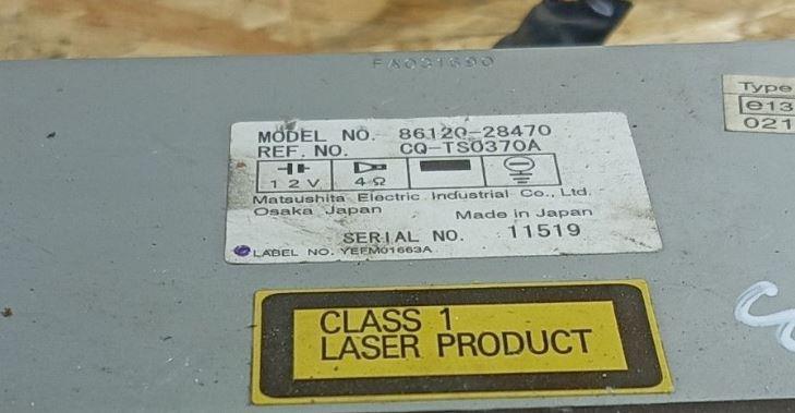 TOYOTA PREVIA II  2000 - 2006 2.0 D-4D 85 kW 116 KM  DIESEL  Rádio 8612028470