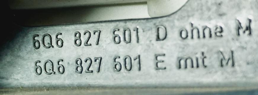 Volkswagen Polo IV 9N 2001-2009 hatchback 1.2 12v petrol MT 47 kW 2001  Kľučka zadnej kapoty vonkajšia 6Q6827601