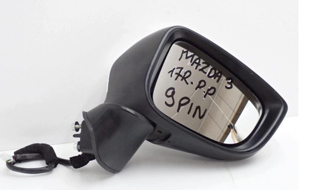 Mazda 3 III BM 2013-2018 sedan 2.0 16v petrol AT 88 kW 2018 Spätné zrkadlo vonkajšie pravé 9 PIN