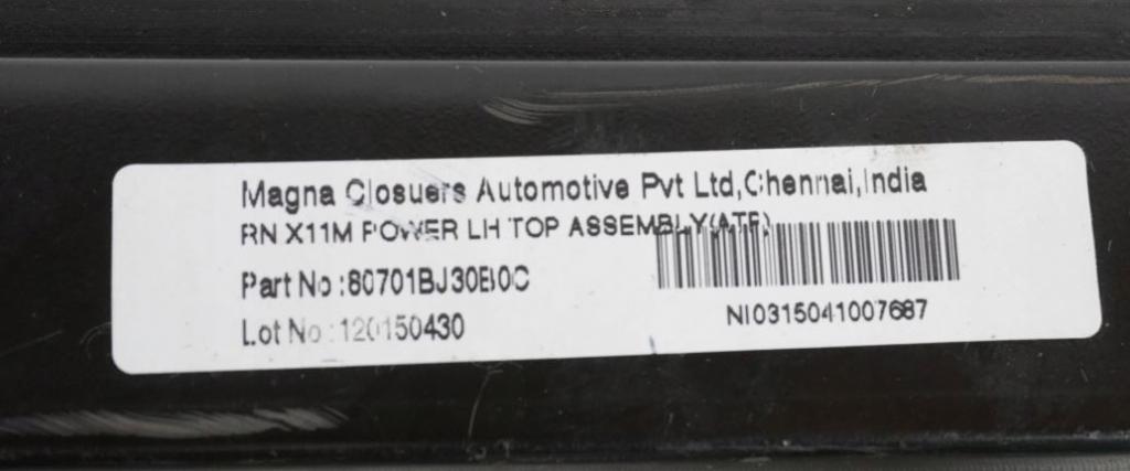 Nissan NV200 2010- minivan   Mechanizmus sťahovania okna predný ľavý 80731BJ30A