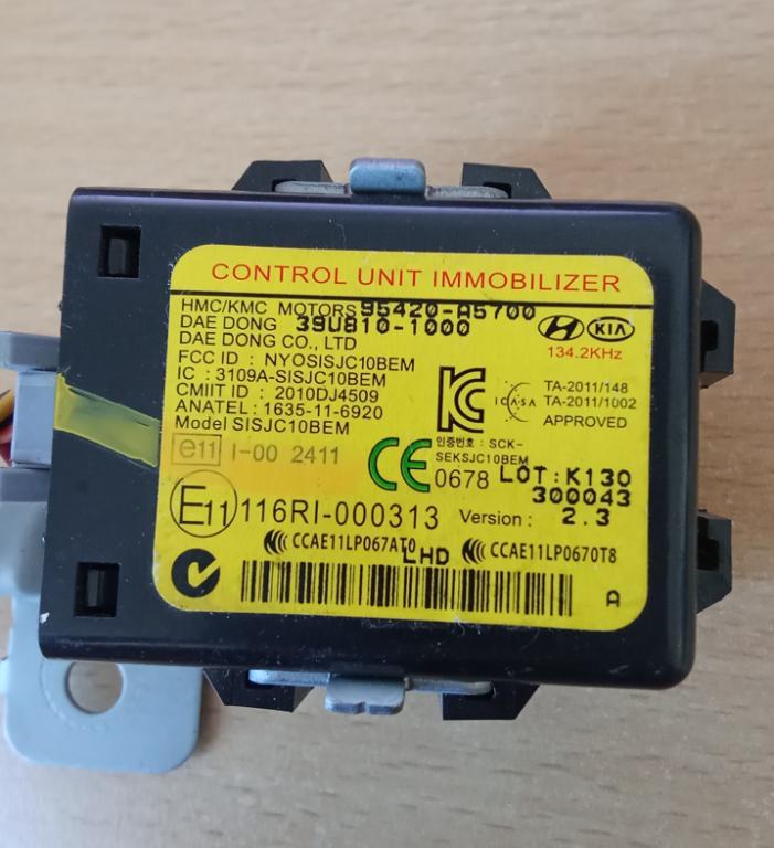 Hyundai I30 I 2007-2012 combi 1.6 CRDI diesel MT 85 kW Modul imobilizéra 95420-A5700
