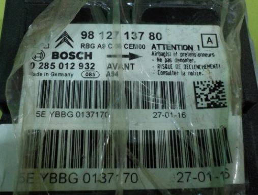 Peugeot 2008 I 2013-2019 hatchback 1.2 2016 Riadiaca jednotka airbagu 9812713780