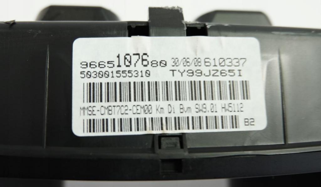 Peugeot 308 I 2007-2013 hatchback 1.6 HDI diesel MT 80 kW 2010  Prístrojová doska 9665107680