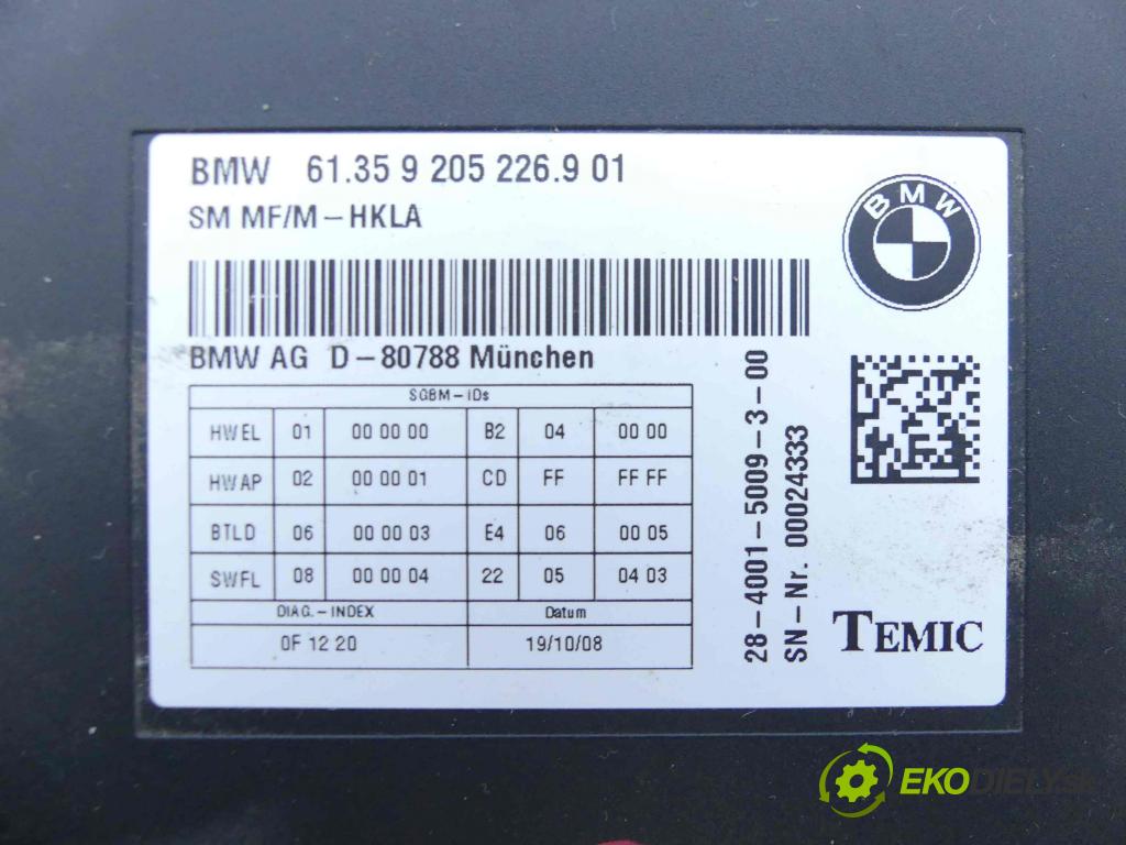Bmw 7 F01 2008-2015 3.0d 245KM automatic 180 kW 2993 cm3 4- modul riadiaca jednotka 9205226 (Ostatné)