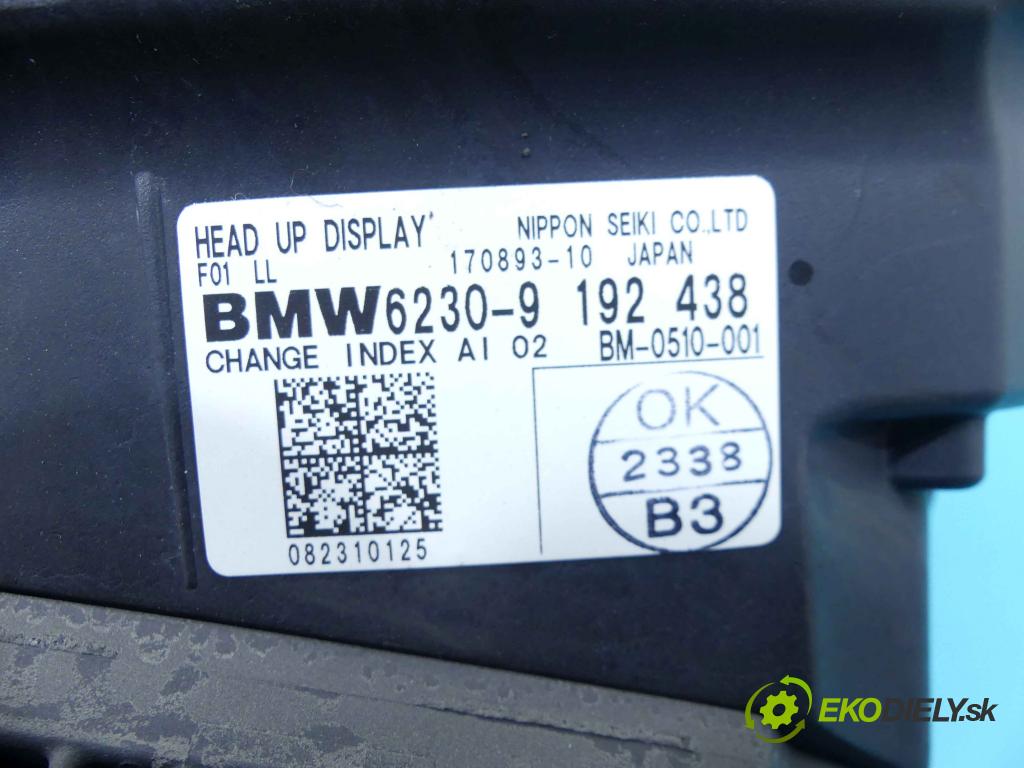 Bmw 7 F01 2008-2015 3.0d 245KM automatic 180 kW 2993 cm3 4- Zobrazit: 6230-9192438 (Prístrojové dosky, displeje)