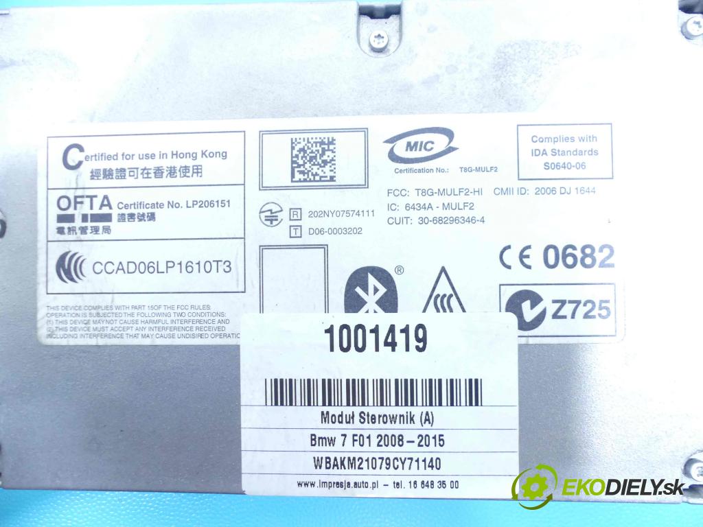 Bmw 7 F01 2008-2015 3.0d 245KM automatic 180 kW 2993 cm3 4- modul riadiaca jednotka 68296346 (Ostatné)