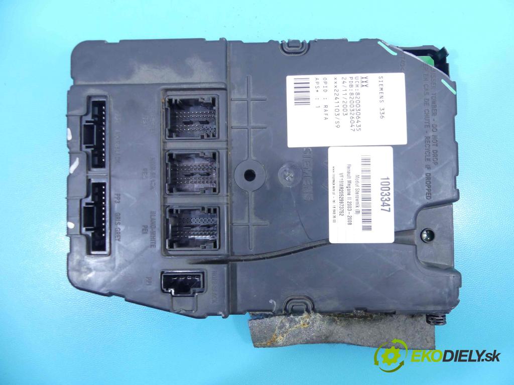 Renault Megane II 2003-2008 1.5 dci 101 HP manual 74 kW 1461 cm3 5- modul riadiaca jednotka 8200306435 (Ostatné)