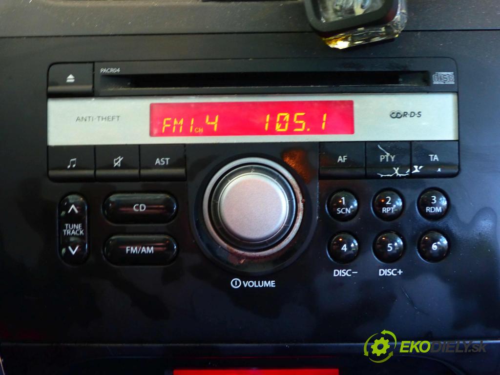 Fiat Sedici 1.6 16V 120 HP manual 88 kW 1586 cm3 5- Radio továreň: 39101-79J0