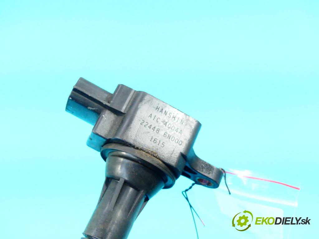 Nissan Primera P11 1996-2002 1.6 16v 106 HP manual 78 kW 1597 cm3 5- cievka zapaľovacia 224486N000 (Zapaľovacie cievky, moduly)