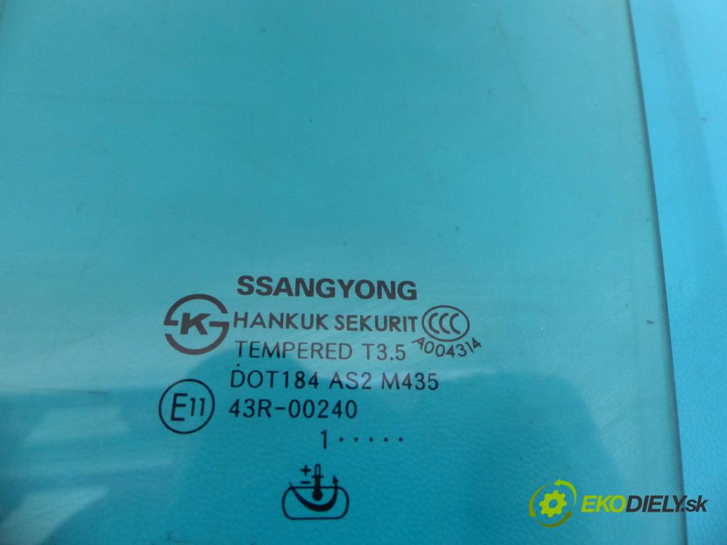 Ssangyong Korando III 2010-2019 2.0 D 175 HP automatic 129 kW 1998 cm3 5- sklo dvere predné ľavé