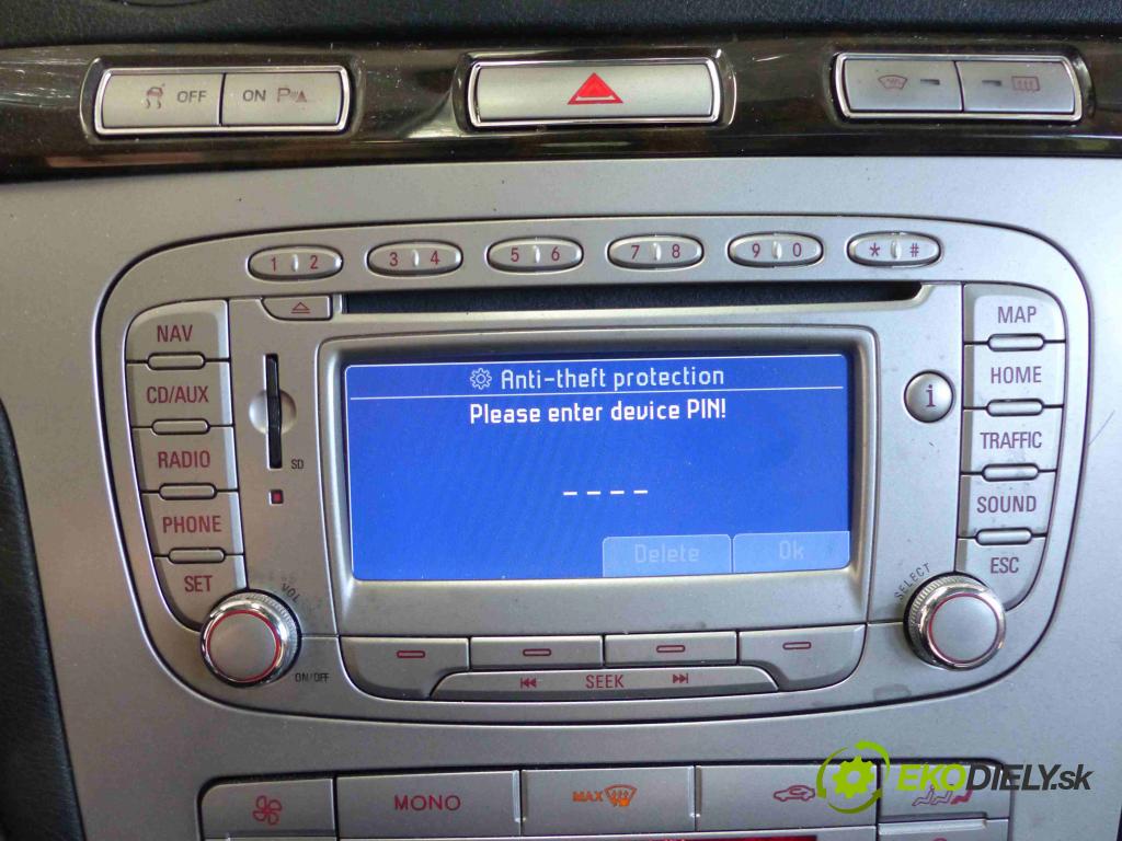 Ford Galaxy Mk2 2006-2015 2.0 tdci 136hp manual 100 kW 1997 cm3 5- Radio továrna: 8S7T-18K931-AD