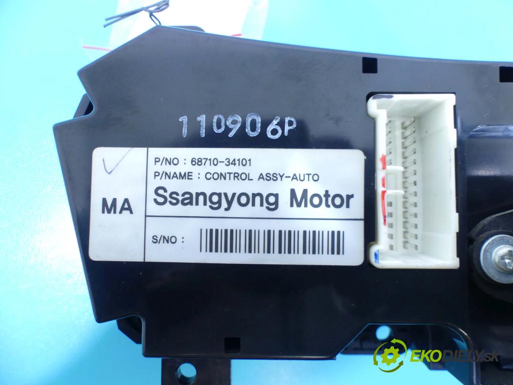 Ssangyong Korando III 2010-2019 2.0 D 175 HP automatic 129 kW 1998 cm3 5- panel kúrenia 68710-34101