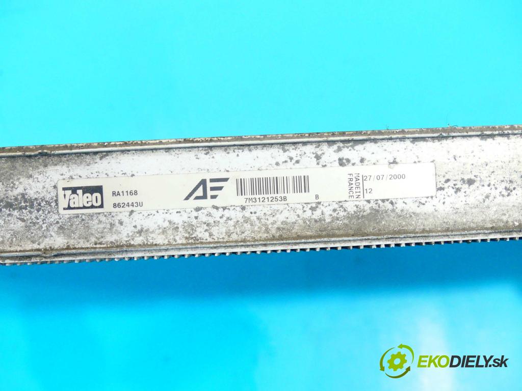 Ford Galaxy 1995-2006 1.9 tdi 90 HP manual 66 kW 1896 cm3 5- chladič 7M3121253B (Chladiče)