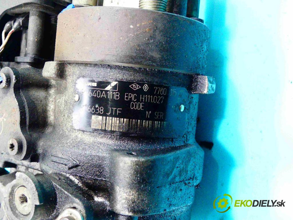 Renault Kangoo I 1998-2008 1.9d 54 HP manual 40 kW 1870 cm3 5- čerpadlo vstrekovacia R8640A111B (Vstrekovacie čerpadlá)