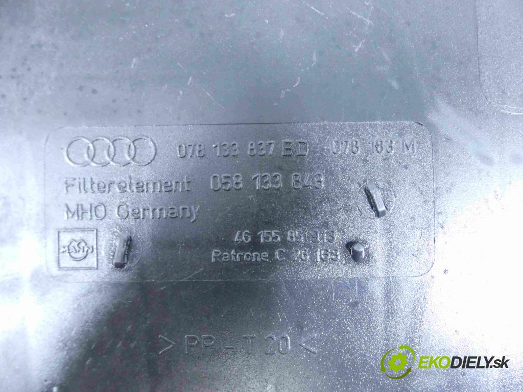 Audi A6 C5 1997-2004 193 hp manual 142 kW 2771 cm3 5- obal filtra vzduchu 078133837BD (Kryty filtrů)