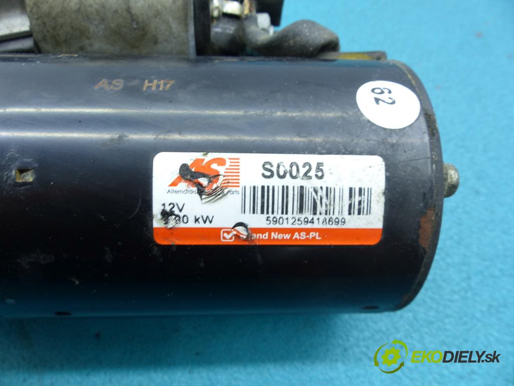 Skoda Octavia I 1996-2010 1.9 tdi 110 hp manual 81 kW 1896 cm3 5- startér:  (Startéry)