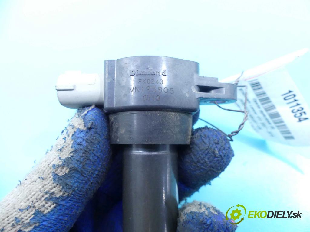 Mitsubishi Lancer VIII 2007-2016 1.6 16v 117 HP manual 86 kW 1590 cm3 5- cievka zapaľovacia MN195805 (Zapaľovacie cievky, moduly)