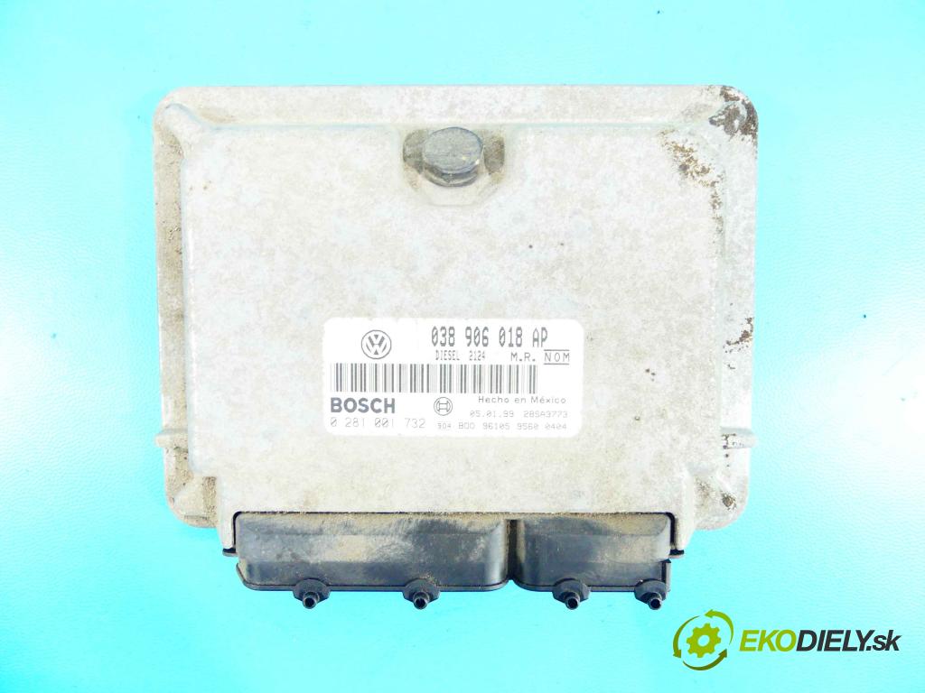 Vw New Beetle 1998-2010 1.9 tdi 90 HP manual 66 kW 1896 cm3 3- Jednotka riadiaca 038906018AP