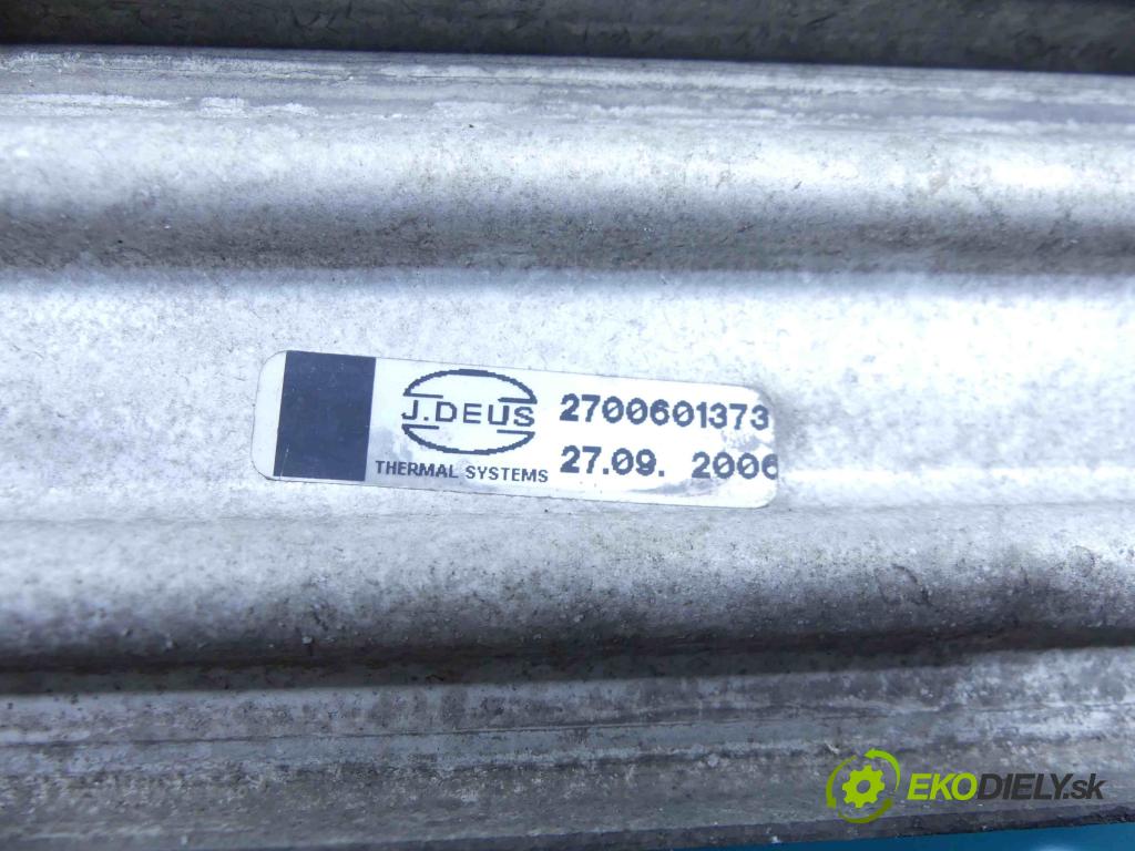 Toyota Yaris II 2005-2011 1.4 D4D 90 hp manual 66 kW 1364 cm3 3- Intercooler 127000-0620 (Chladiče nasávaného vzduchu (intercoolery))