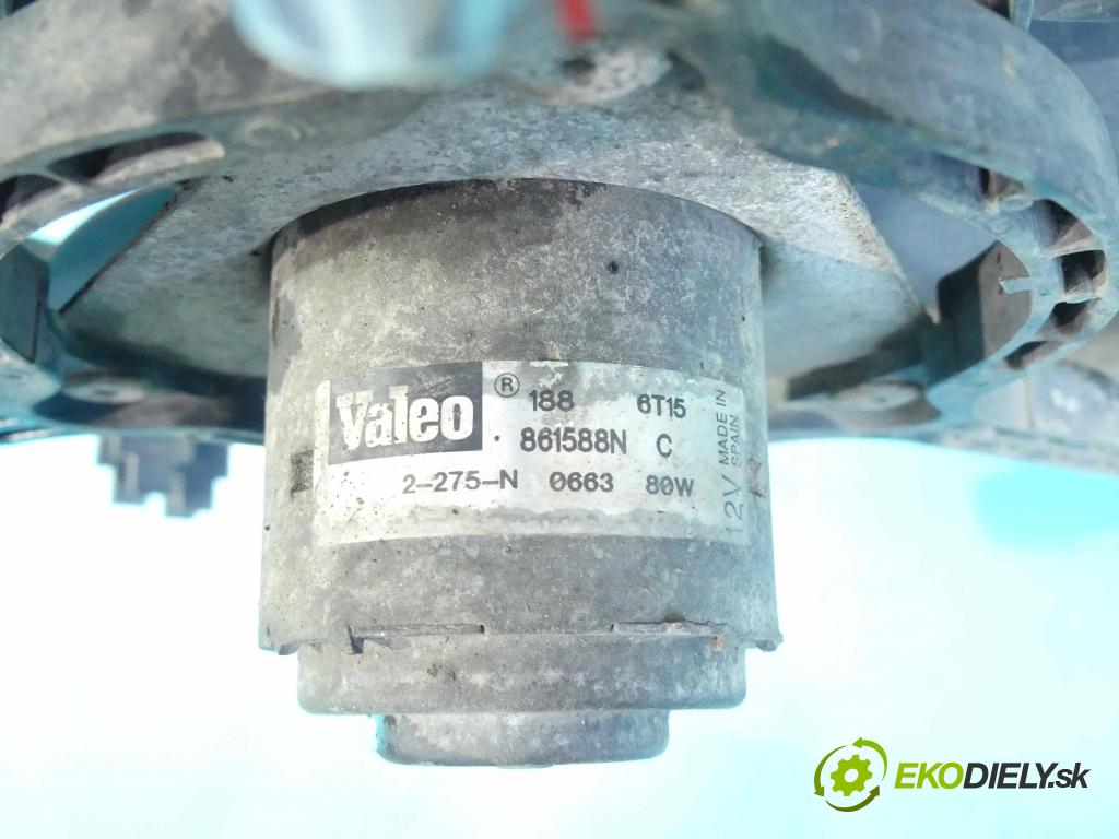 Fiat Punto II 1999-2010 1.2 60 hp manual 44 kW 1242 cm3 5- ventilátor chladič 861588N