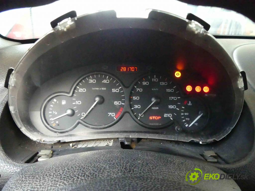 Peugeot 206 1.1 60 HP manual 44 kW 1124 cm3 5- prístrojovka/ budíky 9634961180 (Prístrojové dosky, displeje)