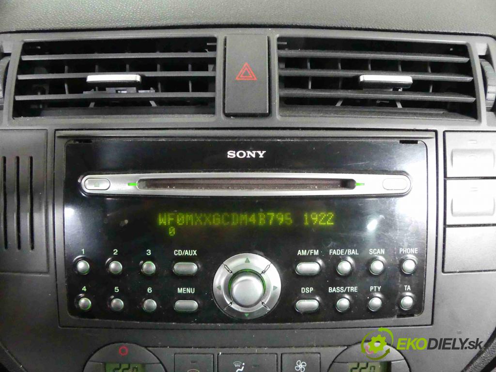 Ford Focus C-Max 1.6 tdci 109 HP manual 80 kW 1560 cm3 5- Radio továreň: 3M5T-18C815-EG