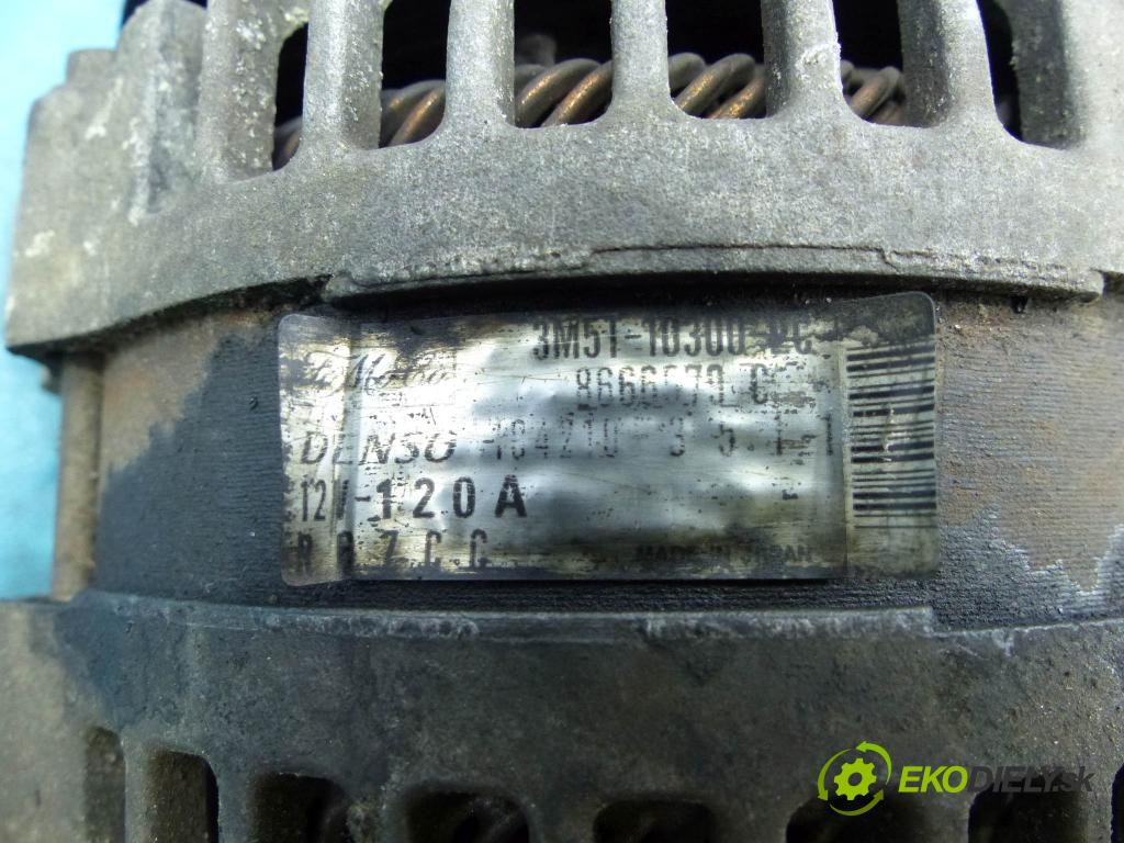 Ford Focus C-Max 1.6 tdci 109 HP manual 80 kW 1560 cm3 5- Alternator 104210-3511 (Alternátory)