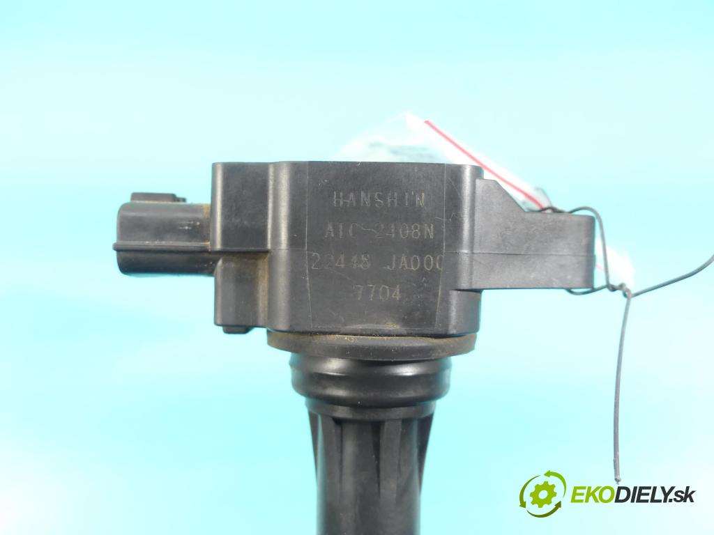 Nissan X-trail II 2008-2013 2.5 16v 169KM: manual 124 kW 2488 cm3 5- cievka zapaľovacia 22448-JA00C (Zapaľovacie cievky, moduly)