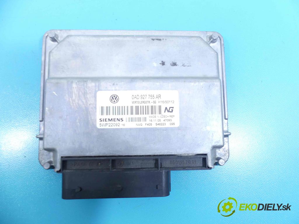 Vw Touareg 2002-2010 5.0 tdi 313 HP automatic 230 kW 4921 cm3 5- modul riadiaca jednotka 0AD927755AR (Ostatné)