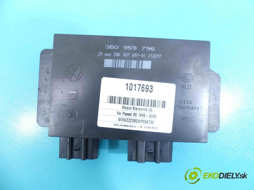 Vw Passat B5 1995-2005 1.9 tdi 110 HP manual 81 kW 1896 cm3 4- modul riadiaca jednotka 3B0959796 (Ostatné)