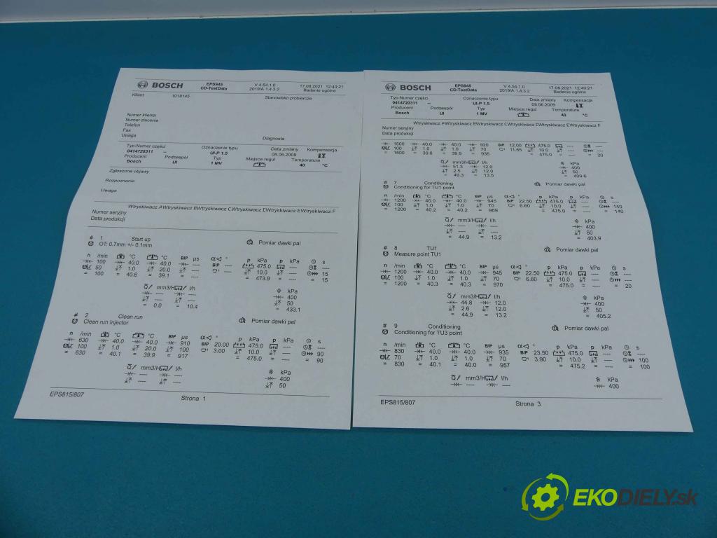 Vw Touareg 2002-2010 5.0 tdi 313 HP automatic 230 kW 4921 cm3 5- vstrekovacie čerpadlo 0414720311 (Vstrekovače)