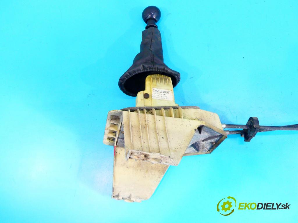 Fiat Punto II 1999-2010 1.2 60 HP manual 44 kW 1242 cm3 5- Páka: Změny: stupeň,rýchlosť 7353104020 (Rýchlostné páky / kulisy)