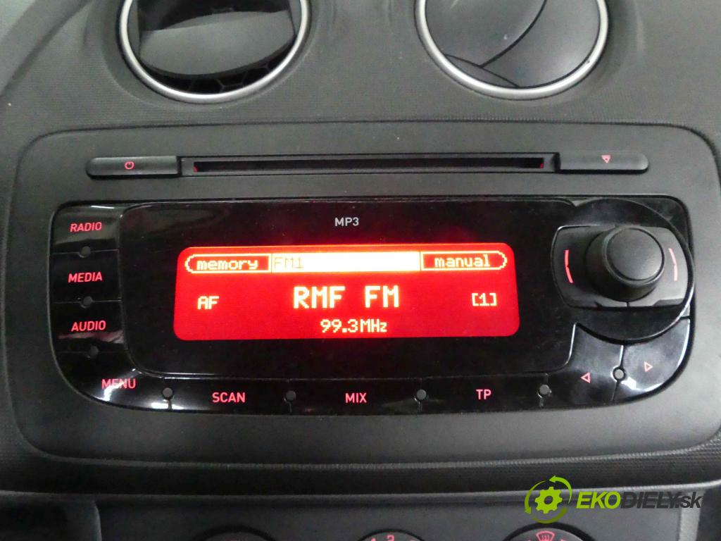 Seat Ibiza IV 6J 2008-2017 1.4 16v 86 HP manual 63 kW 1390 cm3 5- Radio  6J0035153