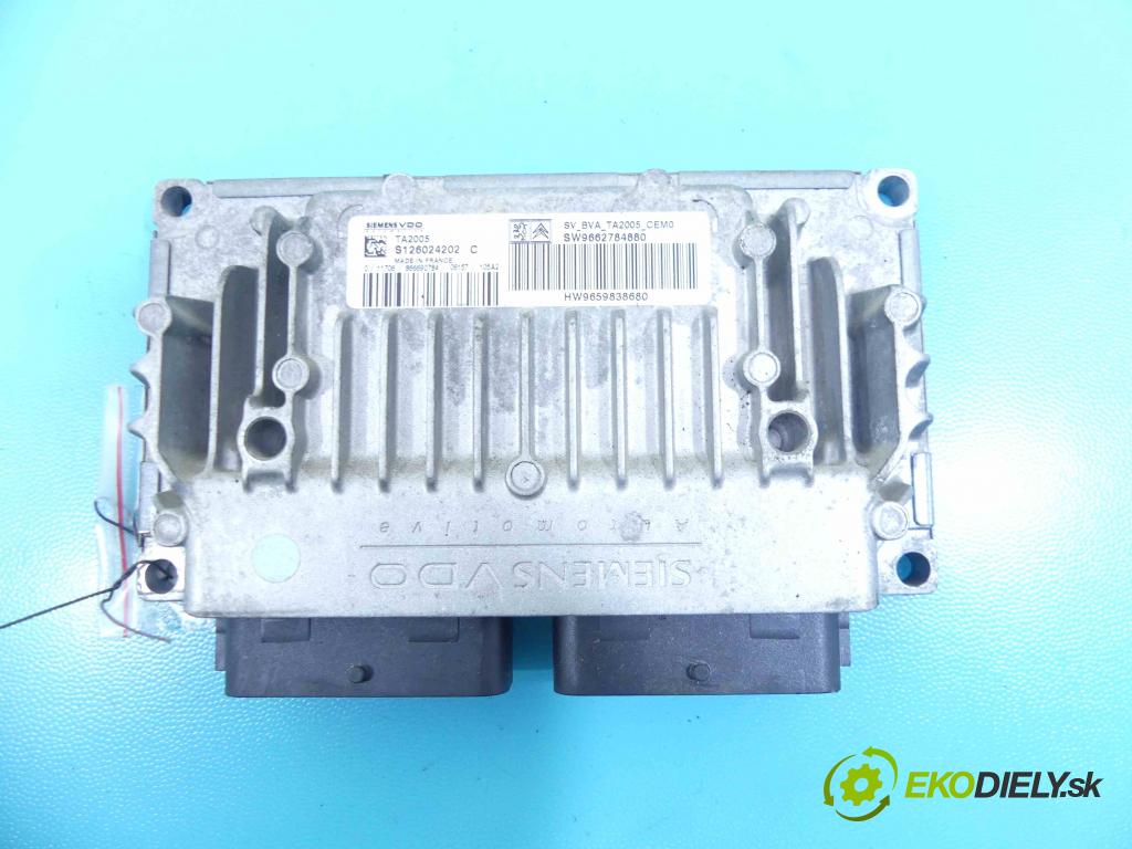 Peugeot 206 1.6 16v 109 HP automatic 80 kW 1587 cm3 5- modul riadiaca jednotka 9662784880 (Ostatné)