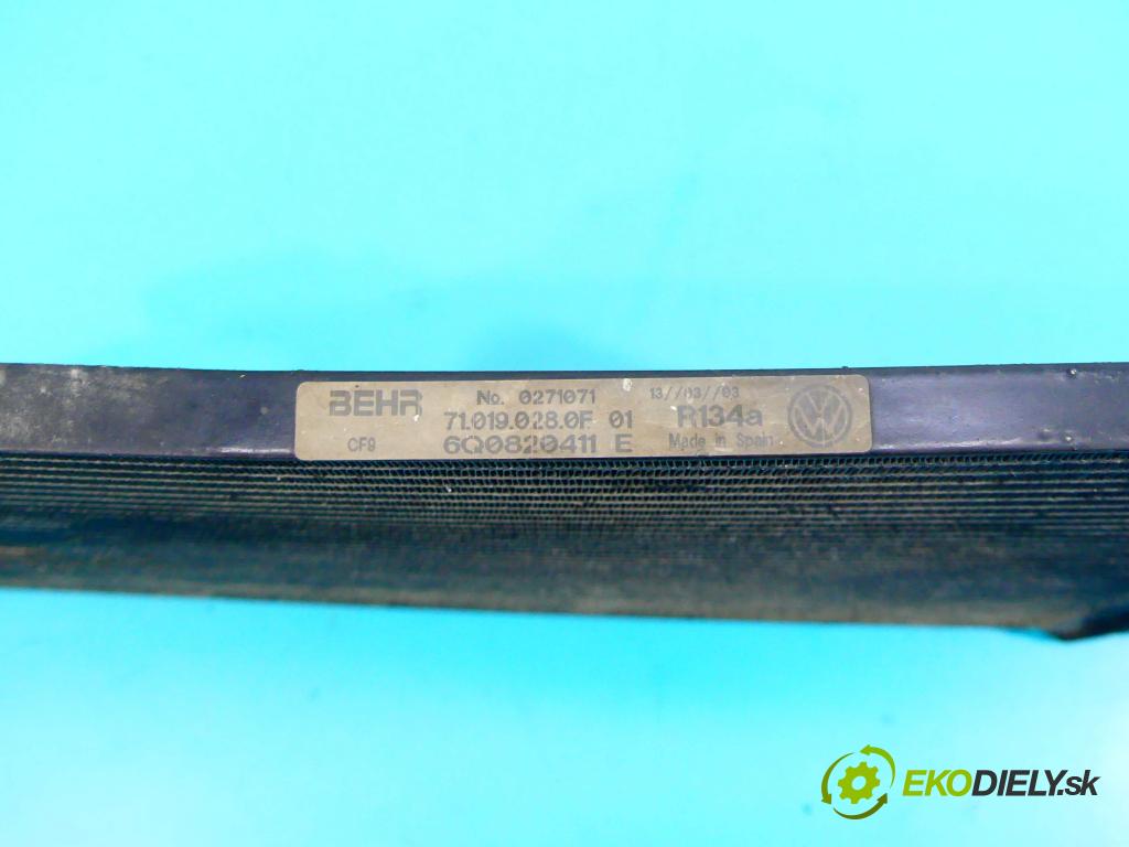 Seat Cordoba II 6L 2002-2008 1.9 tdi 131 HP manual 96 kW 1896 cm3 4- chladič klimatizácie 6Q0820411E (Chladiče klimatizácie)